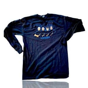 WEEZER: You Think I Care, I just don’t care” Adult Medium L/S Concert Tee: GUC